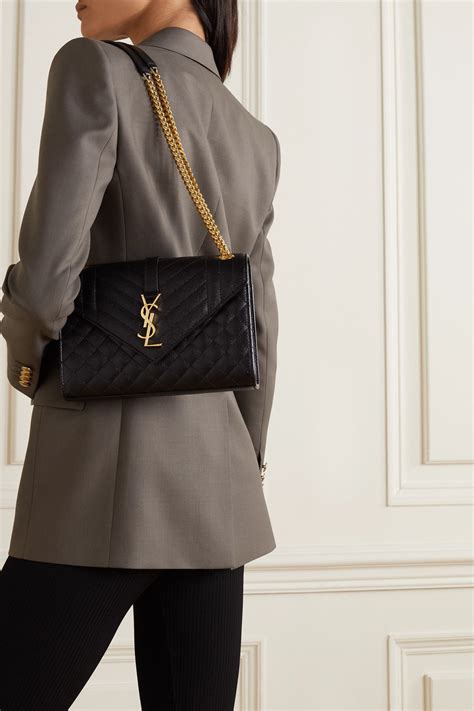 ysl envelope bag gold|YSL envelope bag medium size.